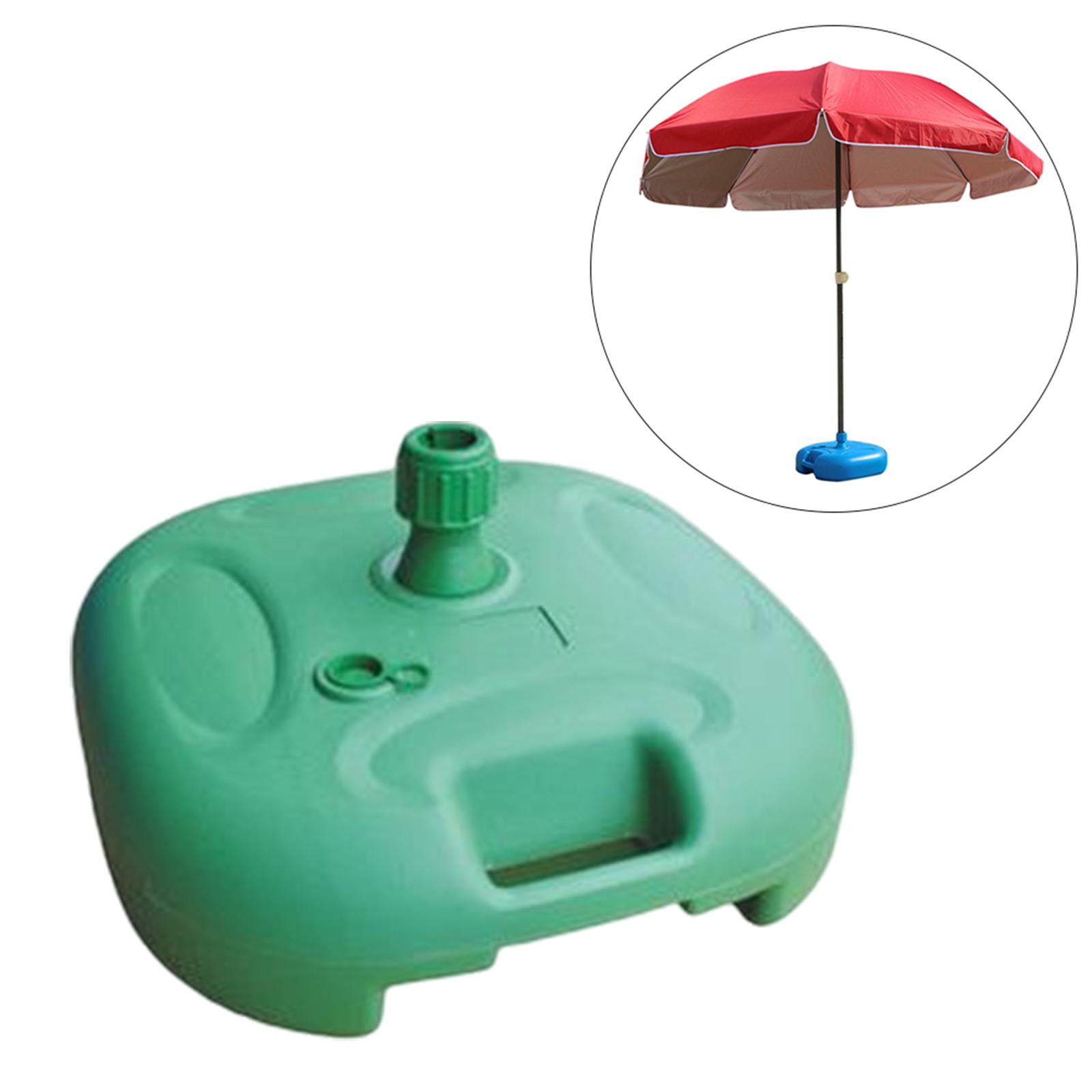 Axioma Heavy Duty Outdoor Umbrella Stand Water Filled Weight Patio Umbrella Stand Sun Green