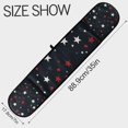 thumbnail image 3 of Yayeee Double Oven Mitt Kitchen Heat Resistant Baking 35" x7" Quilted Glove, Blue Stars Pattern, 3 of 6