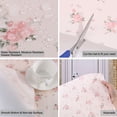 thumbnail image 3 of Rose Pattern Table Mat Drawer Liner Wardrobe Shelf Pad Protector 60 x 300cm, 3 of 6