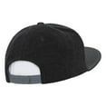 thumbnail image 3 of Melton Vinyl Snapback, Charcoal / Black, 3 of 5