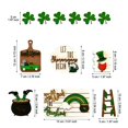 thumbnail image 3 of Riforla St. Patrick's Day Tiered Tray Decor 12 Piece Set Farmhouse Tray Decorative Items Christmas Fall Party Home Office Decoration Small Wood Sign, 3 of 8
