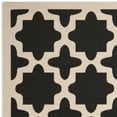 thumbnail image 3 of SAFAVIEH Courtyard Amanda Geometric Indoor/Outdoor Runner Rug, Black/Beige, 2'3" x 8', 3 of 5