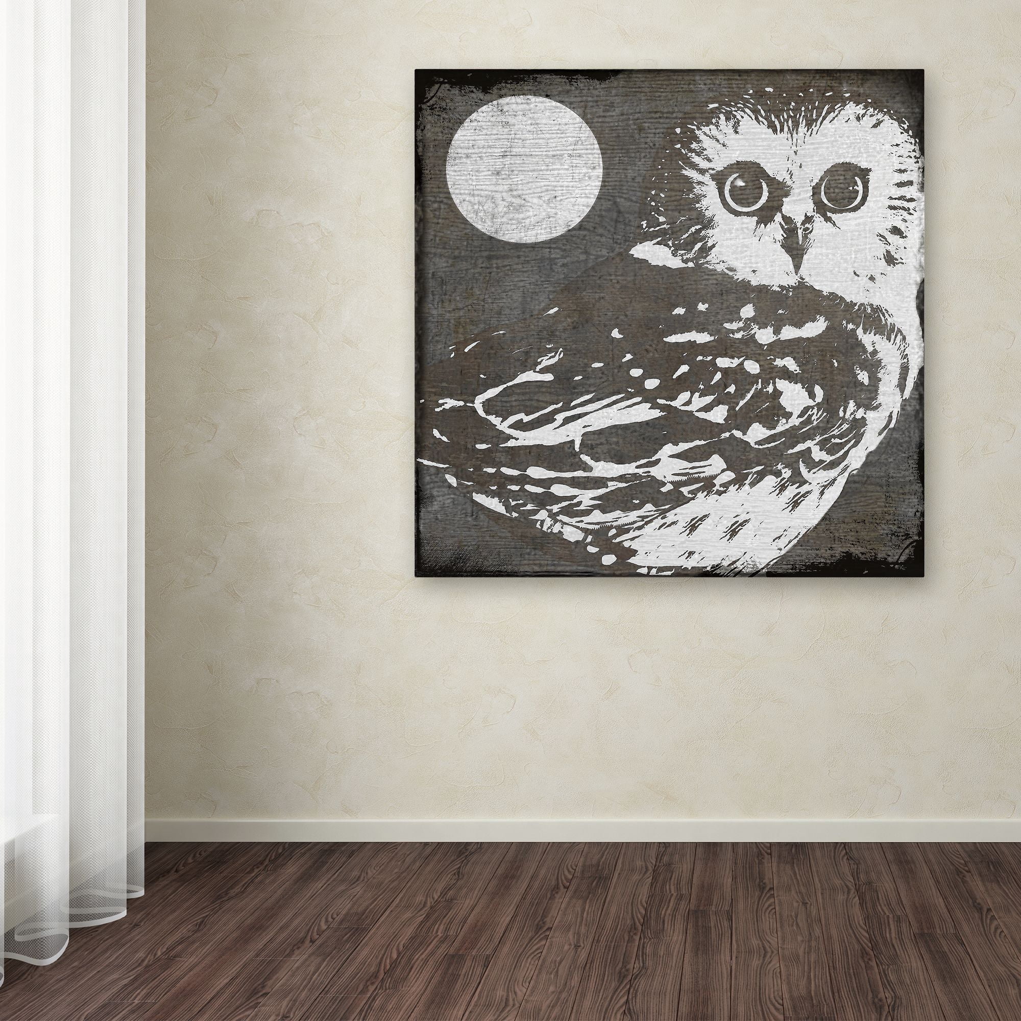 Trademark Fine Art "Owl 3" Canvas Art by Color Bakery