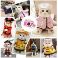 thumbnail image 2 of GYTY Dog Costumes Clothes: Fun Cat Halloween Cosplay Outfits, Novelty Dress-Up Apparel for Photoshoots & Birthday Gifts Small Medium Large Pets Puppies Kittens (Nurse,X-Large), 2 of 7