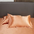thumbnail image 7 of SUSHANG Solid Color Silk Pillowcase Silk No Zipper Envelope Cover for Sofa Couch Bedroom Car Chair Home Decor, 7 of 7