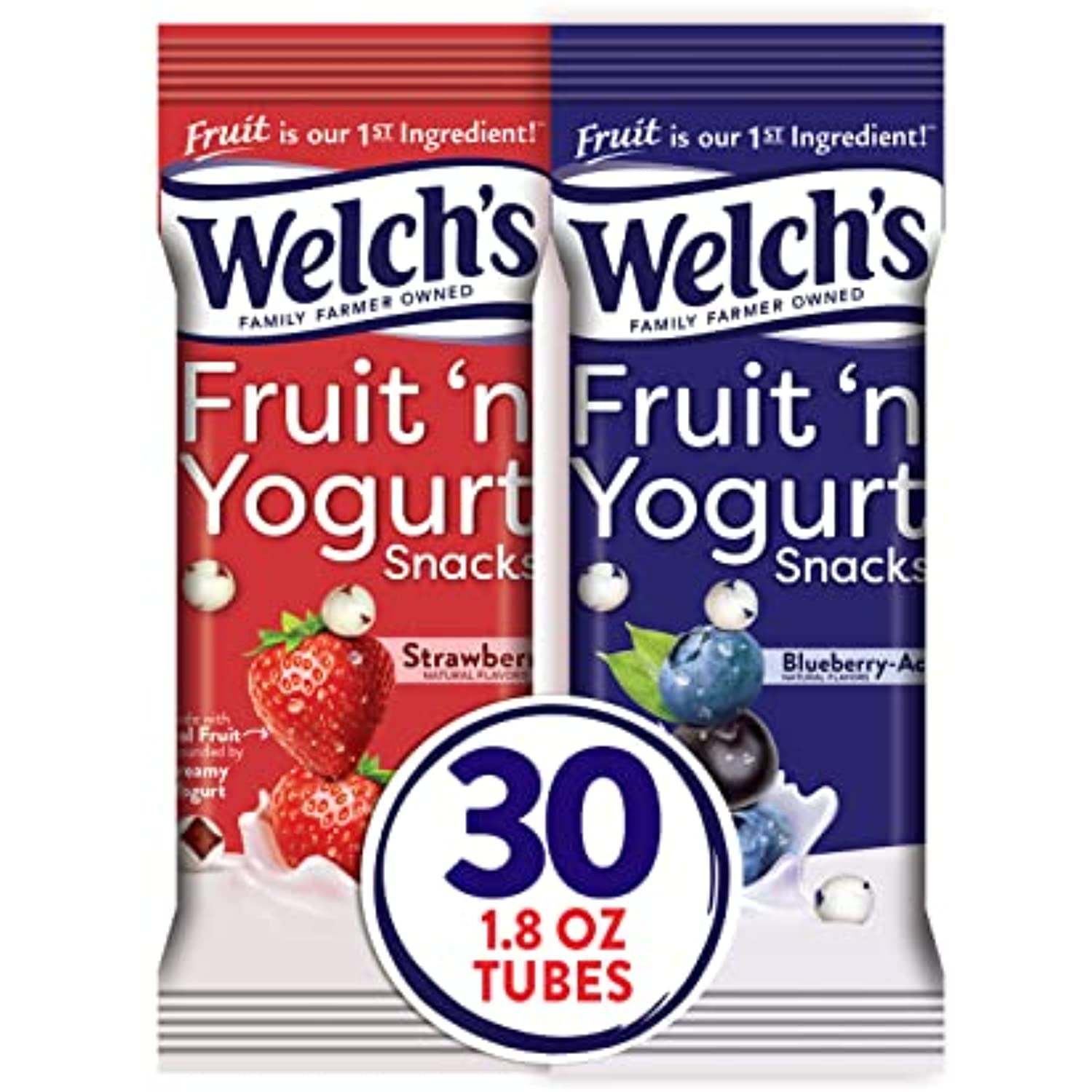 Welchs Fruit Snacks, Fruit N Yogurt Variety Pack, Strawberry