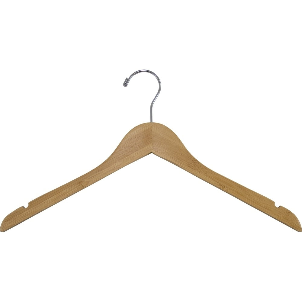 WWW_WOODHANGER ウォールナット　WHAT WE WANT Wood Top Hanger 17 Walnut Finish - Walmart.com