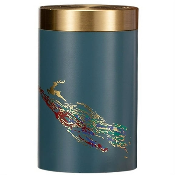 Brass Toothpick Holder Tooth Picks Dispenser Container for Table Hotel Restaurant, Blue