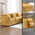 thumbnail image 3 of MOONMISS Boucle Fabric Upholstered L-Shape Comfy Oversized 3-4 seat Modular Sectional Sofa, 3 of 5