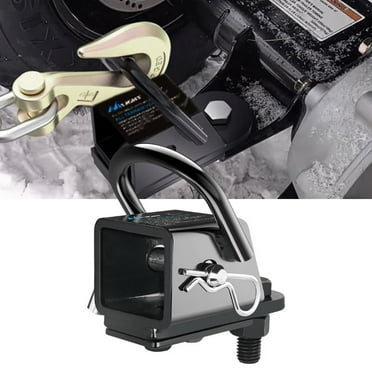 Nilight 2inch Rear Trailer Hitch Receiver Kit for ATV UTV Rear Bumper Tow Hook Black Hitch Cover Kit