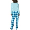 thumbnail image 3 of Eddie Bauer Ladies' 3-Piece Waffle Fleece Pajama Set 1608997 Blue S, 3 of 6