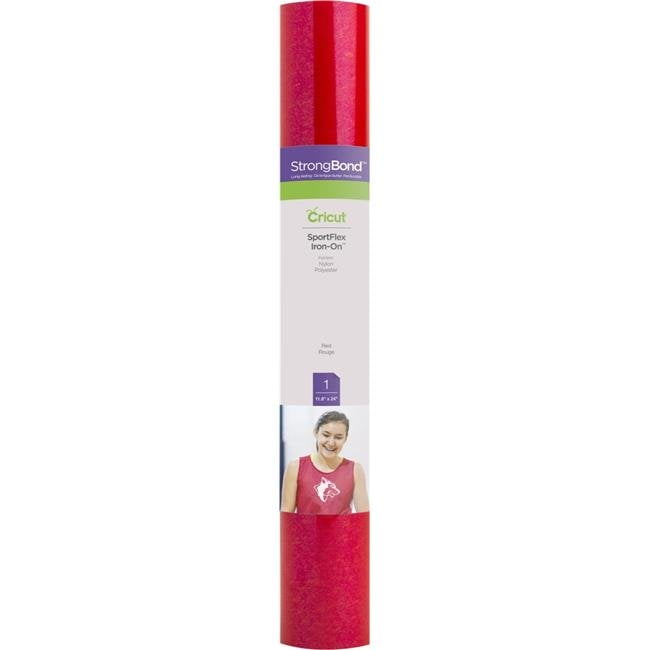 cricut sportflex iron on vinyl 118x24 red walmartcom