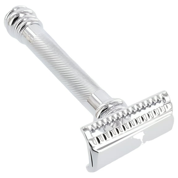 Merkur 39C HD Long Handle Barber Pole Safety Razor, Slant Bar