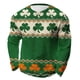 thumbnail image 2 of Ceisia Men's St. Patrick's Day Multi-Color Clover Print Waffle Knit Long Sleeve Crew Neck Casual Top Orange M Gifts, 2 of 8