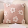 thumbnail image 2 of Throw Pillow Covers 22x22 Plushs Pillow Cover 17.71x17.71 Inches Everyday Decoration Holiday Decoration Home Sofa Pillow Cover Pink, 2 of 7