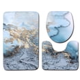 thumbnail image 2 of Mialoley Three-piece Marble Toilet Set Anti-slip Floor Mat Door Pad, 2 of 4
