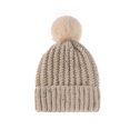 thumbnail image 3 of BR Gorro de punto cálido y elegante (caqui), 3 of 4