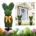 thumbnail image 2 of JHEHF 27.6inch Easter Boxwood Topiary Trees with Ground Stake Cute Rabbit Shaped Boxwood Topiary Potted Tree Home Ornament for Indoor Outdoor Home Porch Garden Festival Decor, 2 of 8