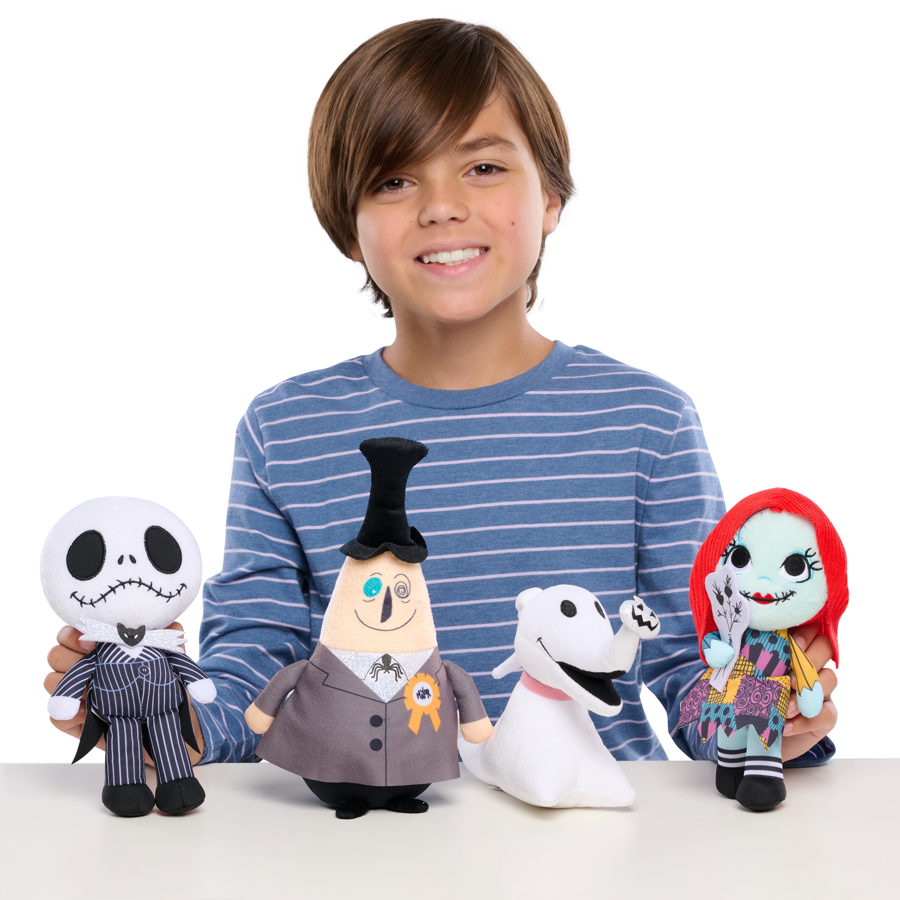 Disney Tim Burton\'s The Nightmare Before Christmas Disney100 4-piece Plush  Collector Set, Kids Toys for Ages 3 up