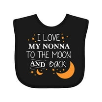 Inktastic I Love My Nonna to the Moon and Back Boys or Girls Baby Bib