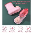 thumbnail image 5 of Cyiecw Toddler Rain Boots Kids Rain Shoes for Boys and Girls Waterproof Boots 2-7 Years Old, 5 of 7