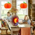 thumbnail image 6 of KatchOn Paper Pumpkins and Paper Turkey Centerpiece - Pack of 3 | Thanksgiving Centerpieces for Tables | Honeycomb Turkey and Pumpkin Decorations, 6 of 6