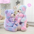 thumbnail image 2 of Oso de peluche gigante Tezituor de 100 cm con color rosa bebé, 2 of 7