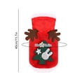thumbnail image 4 of Christmas Pet Costume for Small Medium Dogs and Cats, Holiday Hoodie Outfit with 3D Print, Adjustable Drawstring, Stretch Fabric Party Dress Up, Multiple Sizes, Easy On and Off, 4 of 7