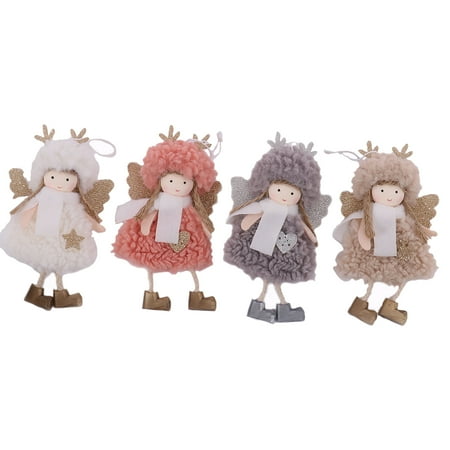 

Citystores Christmas Decoration Lovely Decorative Plush Xmas Tree Angel Girl Hanging Pendant Party Decor for Gift