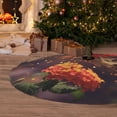 thumbnail image 6 of Yiaed Butterfly Sitting on a Flower Print Christmas Tree Skirt , Tree SkirtsTree Mat for Christmas Winter Holiday Indoor Decorations-48", 6 of 7
