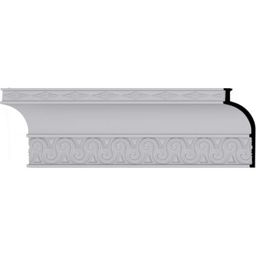 5 5/8"H x 2 1/4"P x 6"F x 94 1/2"L, (2 1/8" Repeat), Bedford Crown Moulding