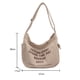 thumbnail image 2 of Bolsa Lona Estética Hobo Botón Tote Moda Bandolera Correa Ajustable JShteea Para Estrenar, 2 of 9