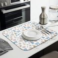 thumbnail image 3 of Princess Pattern Dish Drying Mat for Kitchen 1 Pack, Ultra Absorbent Microfiber Dishes Drainer Mats,16"x18", 3 of 6