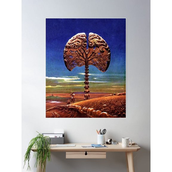Out Of Their Minds - 1970'S Vintage Sci-Fi Art Poster Wall Art, Modern Wall Decor For Living Room Bedroom, 8x12 UNFRAMED
