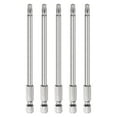 thumbnail image 1 of Unique Bargains 5Pcs Security Torx Bit 1/4' Hex Shank 4' Long Drill Bits T25 Torx Star S2 Steel Tamper Resistant Screwdriver Bit, 1 of 6