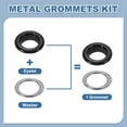 thumbnail image 3 of Uxcell 110 Pcs Ojetes con Arandelas 3/8" Kit de Grommets Negro, 3 of 7