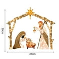 thumbnail image 4 of Nativity Scene Statue 1 Set Decorative with LED Light Fashion Christmas Holy Family Statue Garden Lawn Backyard Party, 4 of 4