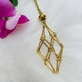 thumbnail image 4 of Acier Inoxydable Conception Cristal Cage Collier Titulaire Net Métal Chaîne Pierre Collecte Titulaire Pendentif Réglable Bijoux, 4 of 5