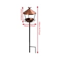 thumbnail image 3 of Txlpkdyx Bird Feeder,Vertical Bird Feeder with Anti-Spill Design,Iron Art Ground-Mounted Feeder,for Outdoor Lawns,Gardens,and Courtyards, 3 of 5