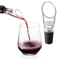 thumbnail image 1 of Aireador de vino con boquilla vertedora, aireador de aire de vino tinto y boquilla decantadora, aireación instantánea portátil de vino, adecuado para la mayoría de los vinos, 1 of 5