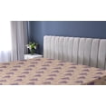 thumbnail image 5 of Ambesonne Ethnic Fitted Sheet, Traditional Triangle Stripes, King Size, Dimgray Indigo Eggshell, 5 of 5