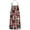 Red Plaid Dog, variant on Pugs and Pioneer Flower Apron-Garden Aprons for Women with Pockets-Cotton Linen Waterproof Kitchen Cooking Gardening Aprons Adjustable for Kitchen,Cooking,BBQ and Salon 33x27 Inch