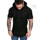 thumbnail image 4 of Qarigey Sudadera con capucha de algodón para hombre Sudadera con capucha de algodón absorbente de sudor Sudadera con capucha de ocio cálida Camisetas Negro S Qarigey AP000762-03, 4 of 6
