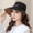 Brown+Black, variant on US Daisy Double-Sided UV Protection Wide Brim Bucket Hat Sun Beach Fisherman Cap
