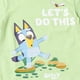 thumbnail image 5 of Camiseta Bluey Bingo para niños pequeños, paquete de 3 unidades, gris/amarillo/verde, 4T, 5 of 7