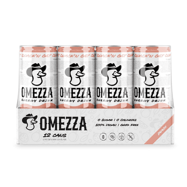 Omezza Energy Drink Peach Flavor 12ct