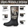 thumbnail image 5 of GIEESHIELD Rubber Boots for Men And Women,Waterproof Insulated Hunting & Work Boots with Steel Shank, Durable Anti-Slip Outdoor Boots for Farming, Gardening, Fishing, Mud Working(Black, Next G2 Camo), 5 of 7