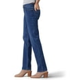 thumbnail image 3 of Womens Stretch Relaxed Fit Straight Leg Jean (Petite) in Meridian, 3 of 4