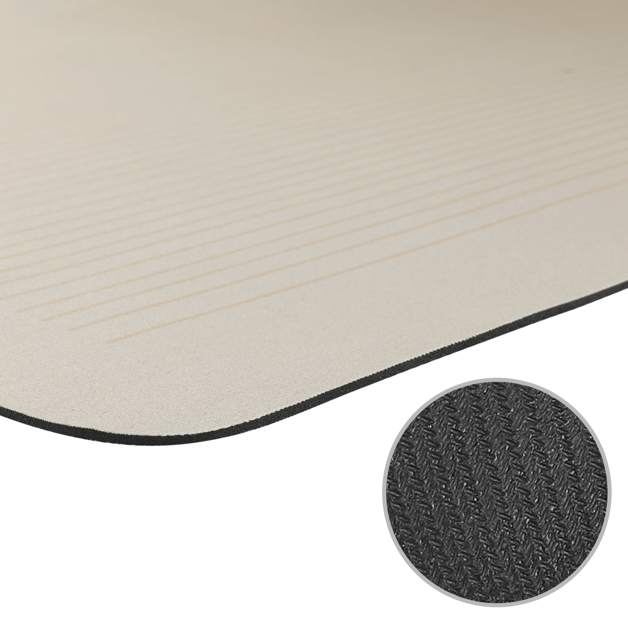 Unique Bargains 2 Pcs Modern Soft Comfort Kitchen Rugs Absorbent Non Slip Kitchen Mats Brown-1 20" x 32"/24" x 36"
