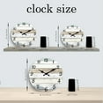 thumbnail image 2 of Rustic Wall Clock 14 Inch Silent Wall Clocks Battery Operated Country Wooden Clock Decorative for Bathroom Kitchen Living Room Bedroom, 2 of 6